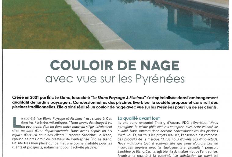 Article sur un de nos projets PISCINE § AMENAGEMENTS 