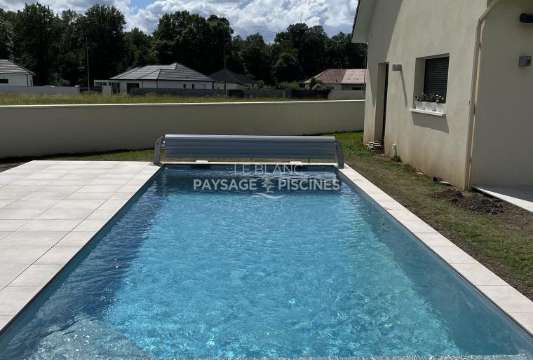 Réalisation PISCINE TRADITIONNELLE 9 x 3.50 LABASTIDE CEZERACQ