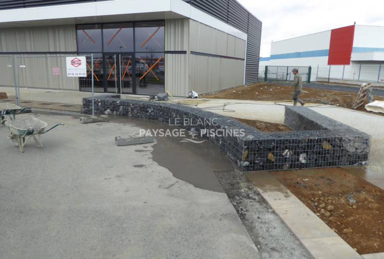 Aménagement avec Gabions - LECLERC IBOS 65 -