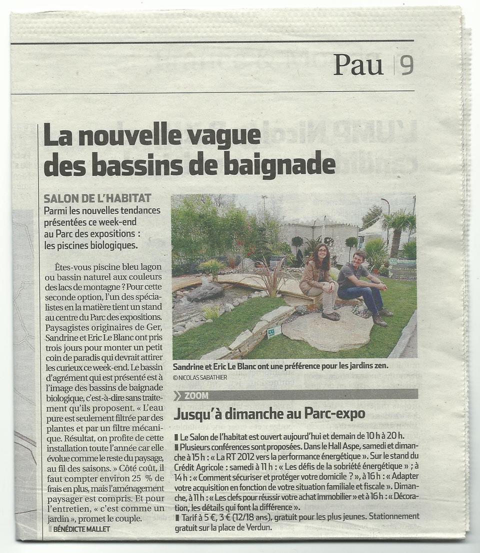 La nouvelle vague des bassins de baignade, salon de l'habitat de Pau